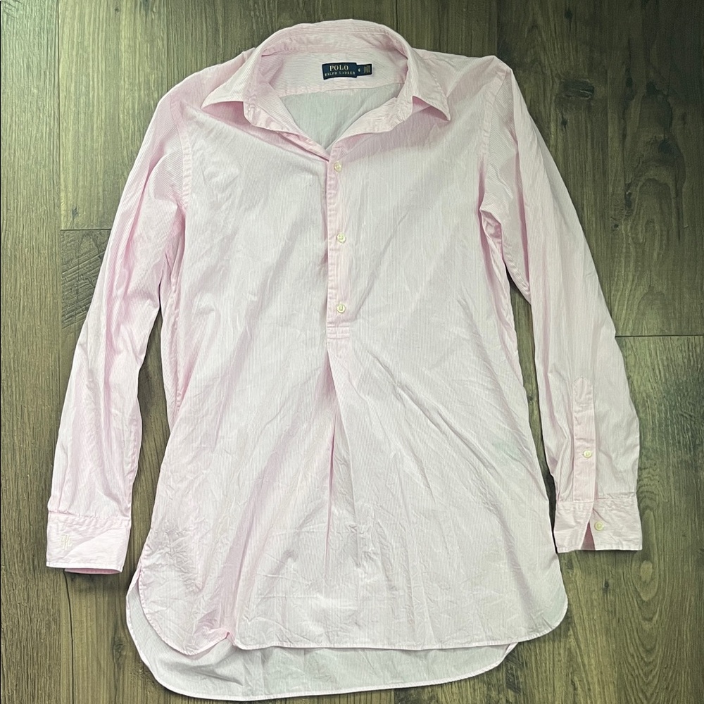 Polo by Ralph Lauren Pale Pink Button-Down Blouse